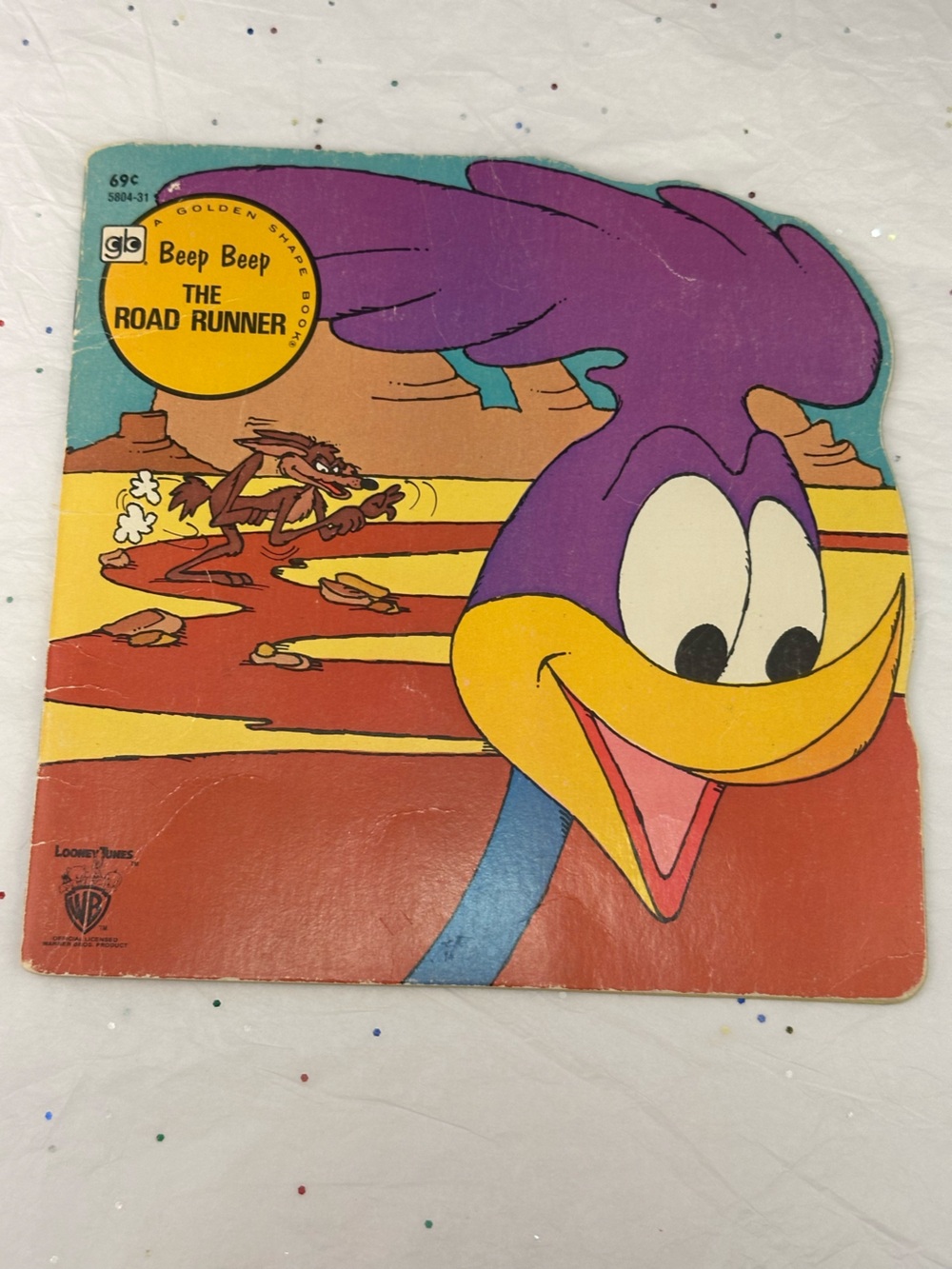 Vintage Beep-Beep The Road Runner - Golden Shape Book